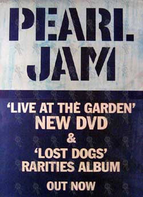 PEARL JAM - &#39;Live At The Garden&#39; DVD &amp; &#39;Lost Dogs&#39; Album Poster - 1