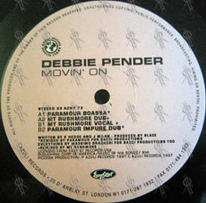 PENDER-- DEBBIE - Movin' On - 3
