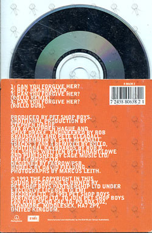 PET SHOP BOYS - Can You Forgive Her? - 2