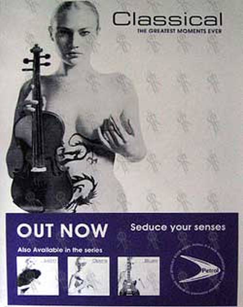 PETROL RECORDS - &#39;Classical - The Greatest Moments Ever&#39; Album Poster - 1