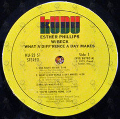 PHILLIPS-- ESTHER - What A Diff'rence A Day Makes - 3