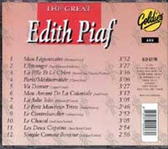 PIAF-- EDITH - The Great Edith Piaf - 2