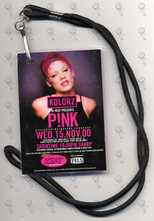 PINK - 2000 Exclusive Melbourne Showcase V.I.P. Laminate Pass - 1