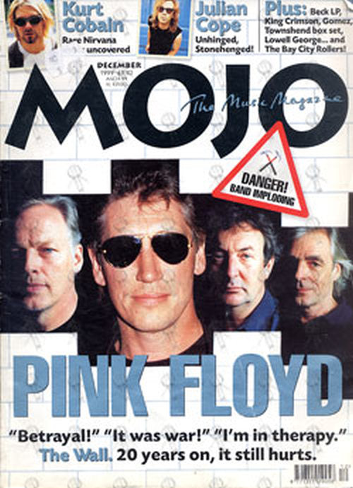 PINK FLOYD - 'Mojo' December 1999 - Pink Floyd On Front Cover - 1