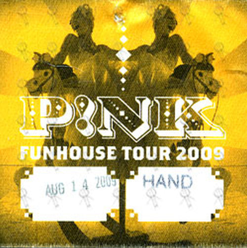 PINK - 'Funhouse Tour' August 14th 2009 Cloth Stick-On - 1