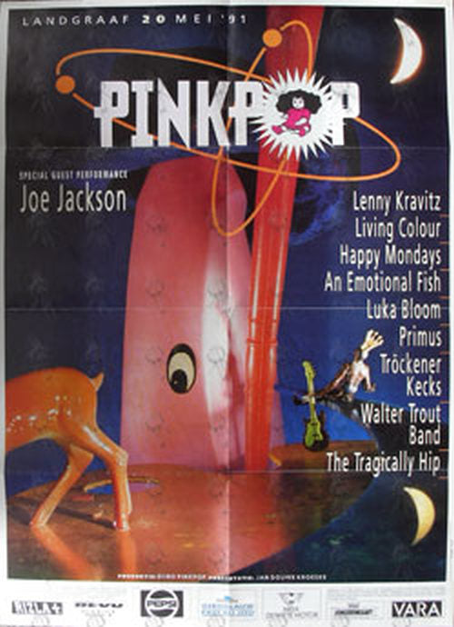 PINKPOP - &#39;Pinkpop Festival &#39;91&#39; Poster - 1