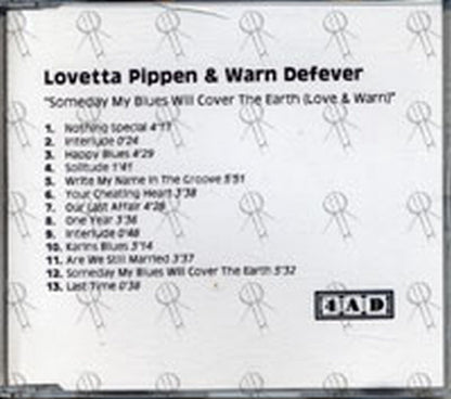 PIPPEN-- LOVETTA & DEFEVER-- WARN - Someday My Blues Will Cover The Earth (Love & Warn) - 1
