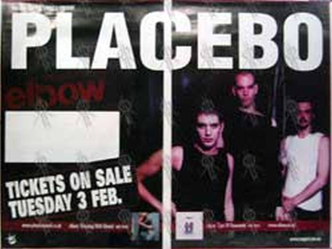 PLACEBO - Festival Hall Melbourne - Wednesday 17th March 2003 Show Poster - 1