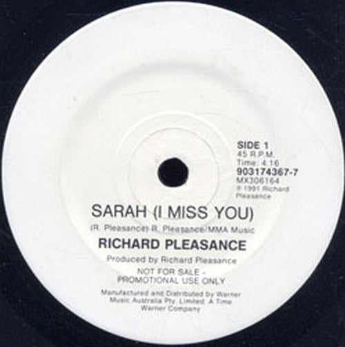 PLEASANCE-- RICHARD - Sarah (I Miss You) - 2