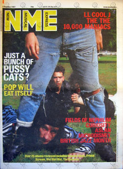 POP WILL EAT ITSELF - 'NME' - 3rd October 1987 - Pop Will Eat Itself On Cover - 1