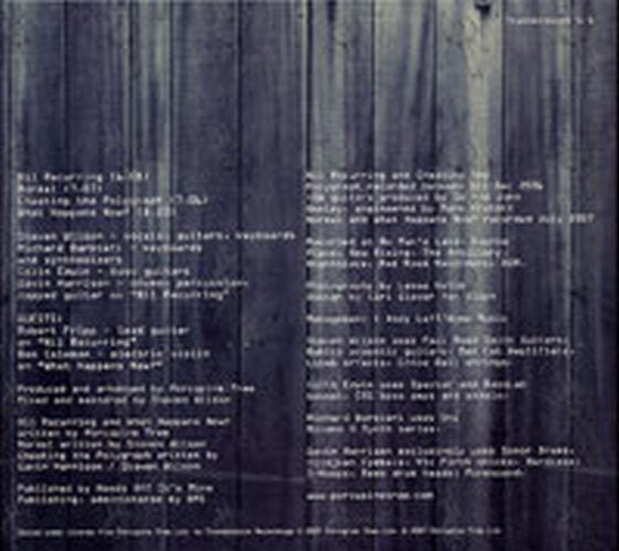PORCUPINE TREE - Nil Recurring - 2