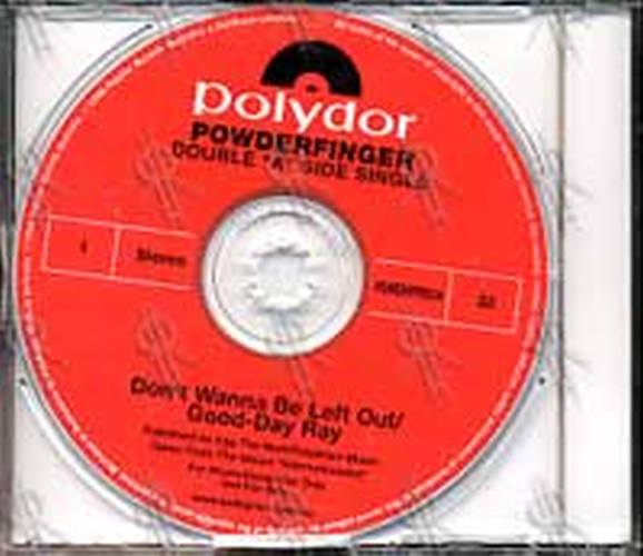 POWDERFINGER - Don&#39;t Wanna Be Left Out/Good Day Ray - 2