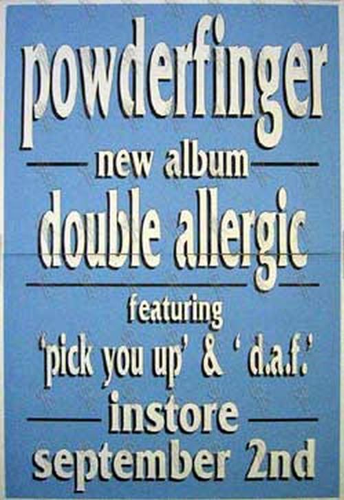 POWDERFINGER - 'Double Allergic' Album Poster - 1