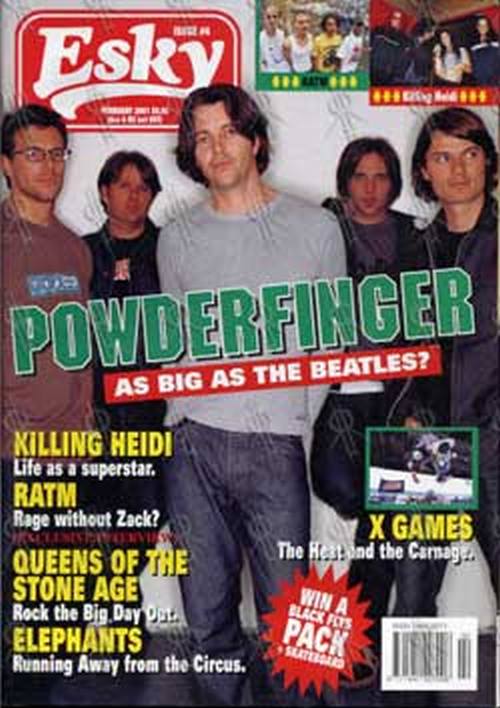 POWDERFINGER - &#39;Esky&#39; - Feb 2001 - Powderfinger On Cover - 1