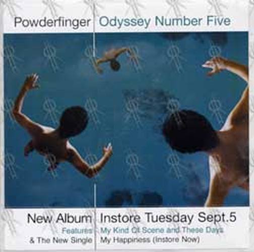 POWDERFINGER - &#39;Odyssey Number Five&#39; Album Sticker - 1