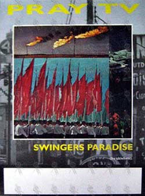 PRAY TV - &#39;Swingers Paradise&#39; Album/Gig Poster - 1
