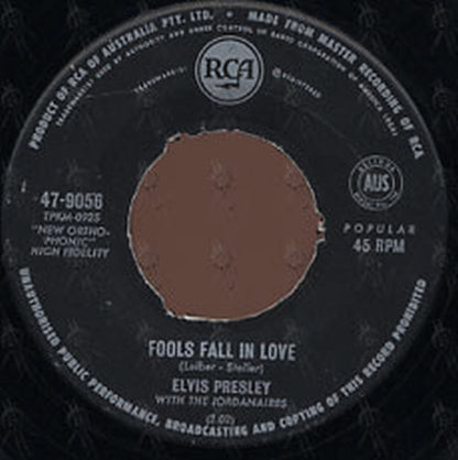 PRESLEY-- ELVIS - Fools Fall In Love / Indescribably Blue - 3