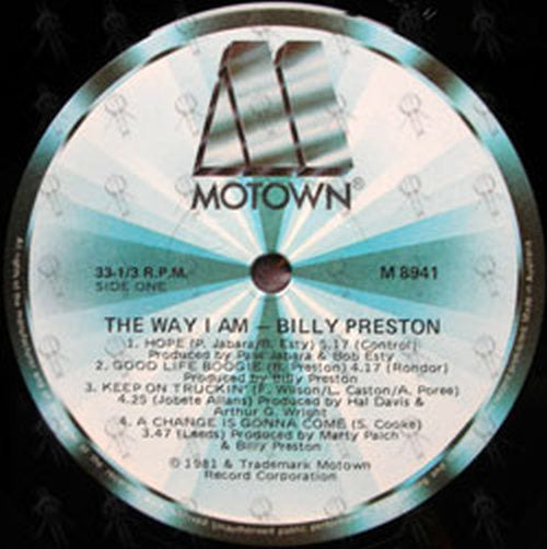 PRESTON-- BILLY - The Way I Am - 3