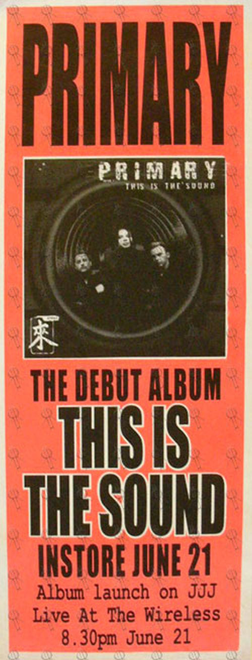 PRIMARY - &#39;This Is The Sound&#39; Album Pole Poster - 1
