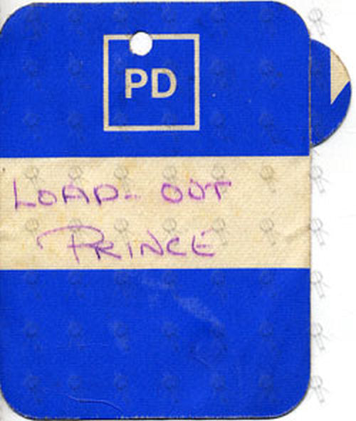 PRINCE - Unused Load-Out Cloth Sticker Pass - 1