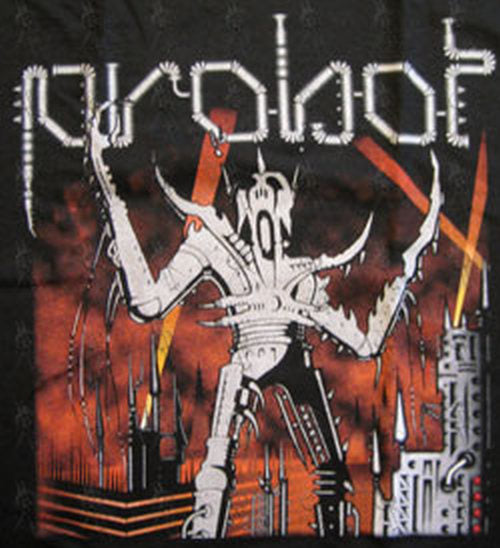 PROBOT - Black Flamebot City Design Long-Sleeved T-Shirt - 2
