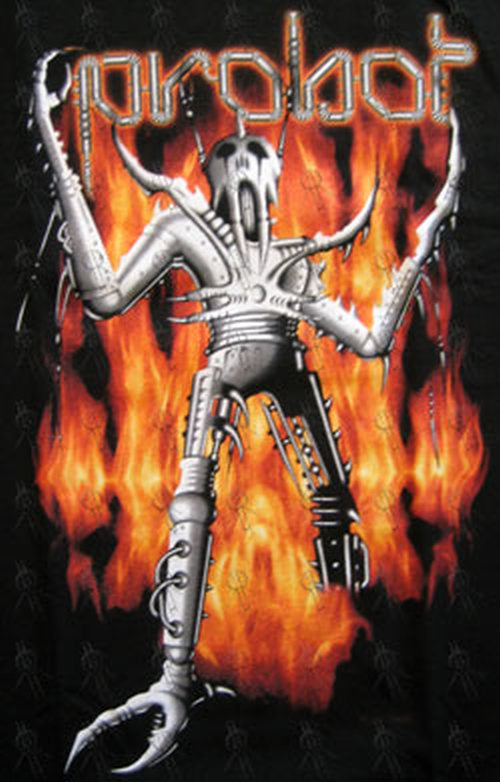 PROBOT - Black Flamebot Design Girls&#39; T-Shirt - 2