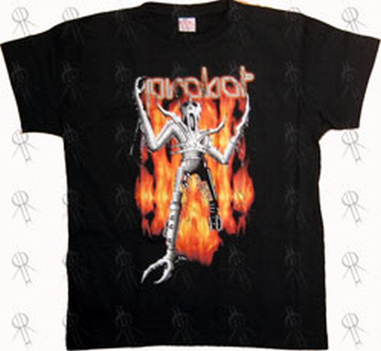 PROBOT - Black Flamebot Design Girls&#39; T-Shirt - 1