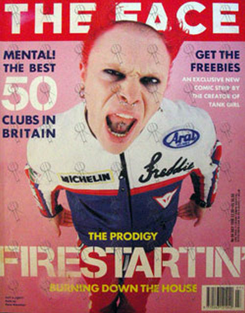 PRODIGY - &#39;The Face&#39; - July 1996 - No. 94 - Keith Flint On Front Cover - 1