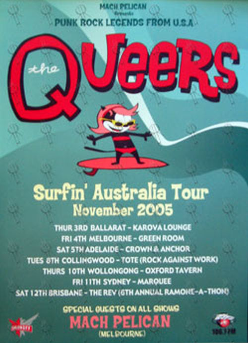 QUEERS-- THE - Australian Tour November 2005 Poster - 1