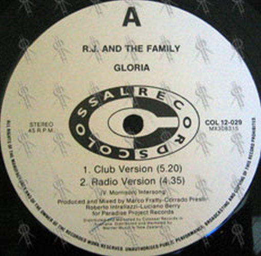 R.J. AND THE FAMILY - Gloria - 2