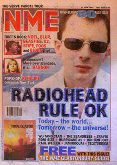 RADIOHEAD - &#39;Melody Maker&#39; - 21 June 1997 - Thom Yorke On Cover - 1
