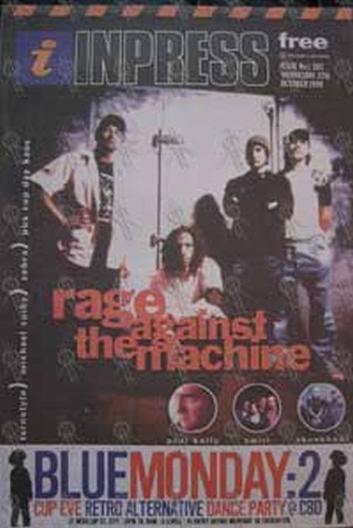 RAGE AGAINST THE MACHINE - &#39;Inpress&#39; - No.582 27 October 1999 - Rage Against The Machine On The C - 1