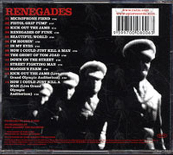 RAGE AGAINST THE MACHINE - Renegades - 2