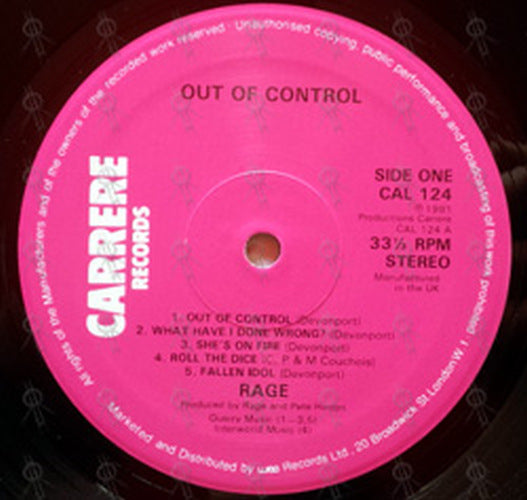 RAGE - Out Of Control - 3