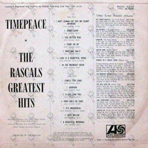 Timepeace: The Rascals Greatest Hits - Rare Records Au