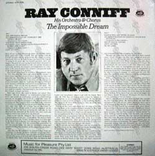 RAY CONNIF HIS ORCHESTRA & CHORUS - The Impossible Dream - 2