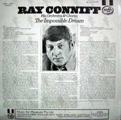 RAY CONNIF HIS ORCHESTRA & CHORUS - The Impossible Dream - 2
