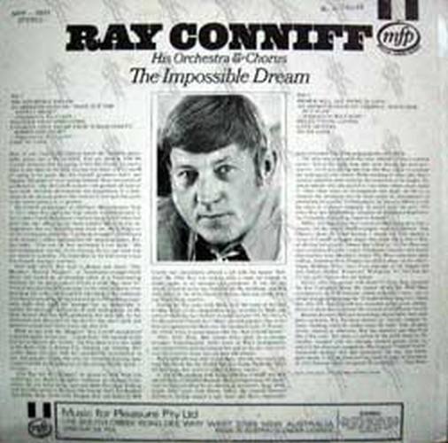RAY CONNIF HIS ORCHESTRA &amp; CHORUS - The Impossible Dream - 2