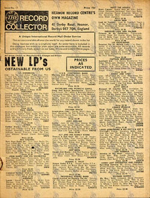 RECORD COLLECTOR-- THE - 'The Record Collector' - Issue No 17 - 1