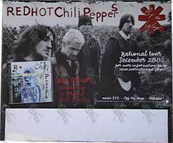 RED HOT CHILI PEPPERS - &#39;By The Way&#39; Record Store Dump Bin Back Stand - 1
