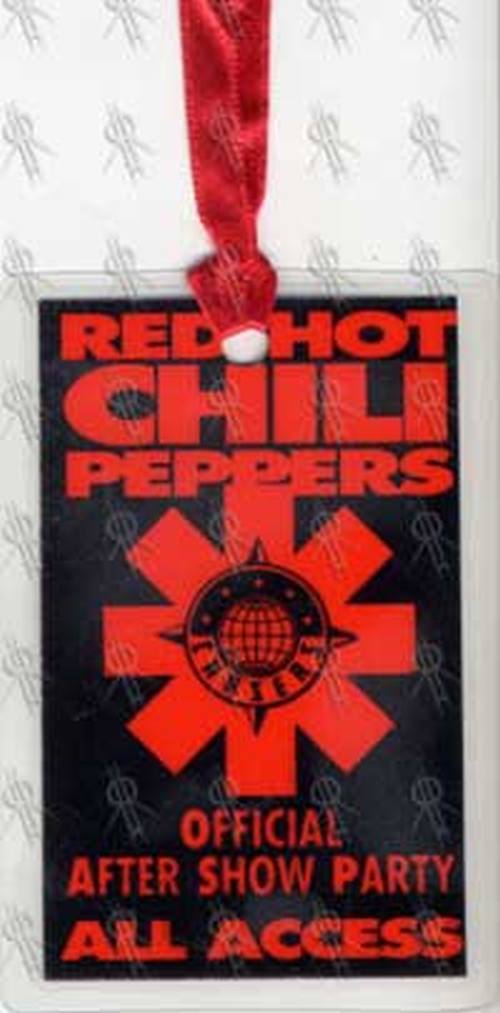 RED HOT CHILI PEPPERS - Official After Show Part All Access Laminate - 1