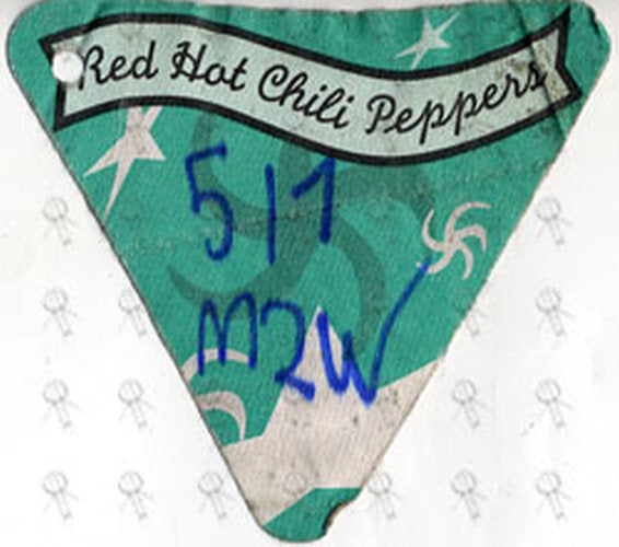 RED HOT CHILI PEPPERS - 'One Hot Minute' Era Used Cloth Sticker Pass - 1