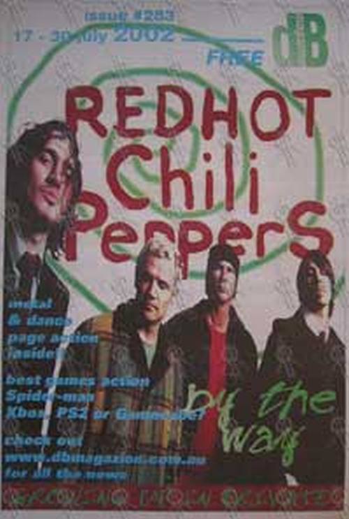 RED HOT CHILI PEPPERS - 'dB' - No.283 17 to 30 July 2002 - Red Hot Chili Peppers On The Cover - 1