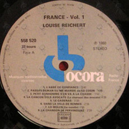 REICHERT-- LOUISE - France Vol. 1 - 4