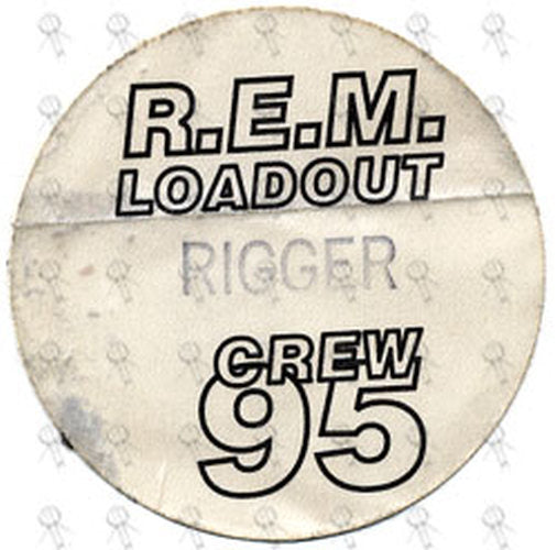 REM - Unused 1995 Load Out Crew Cloth Sticker Pass - 1