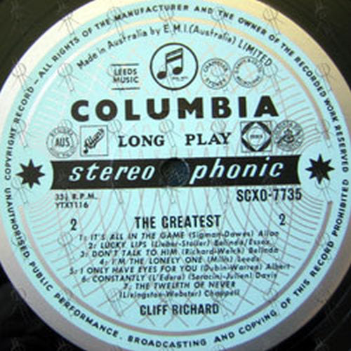 RICHARD-- CLIFF - The Greatest - 3