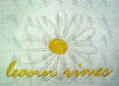 RIMES-- LEANN - Embroidered White Girls T-Shirt - 2