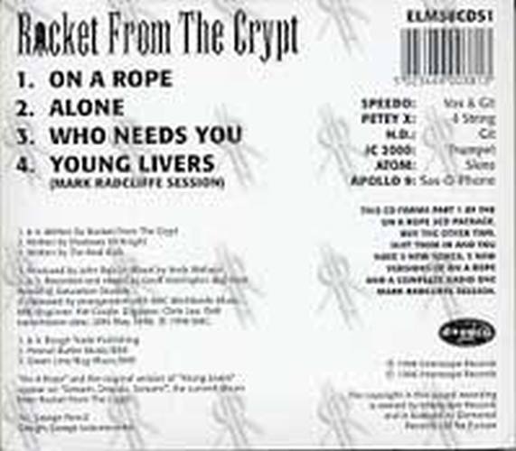 ROCKET FROM THE CRYPT - On A Rope (Part 1 of a 3CD Set) - 2