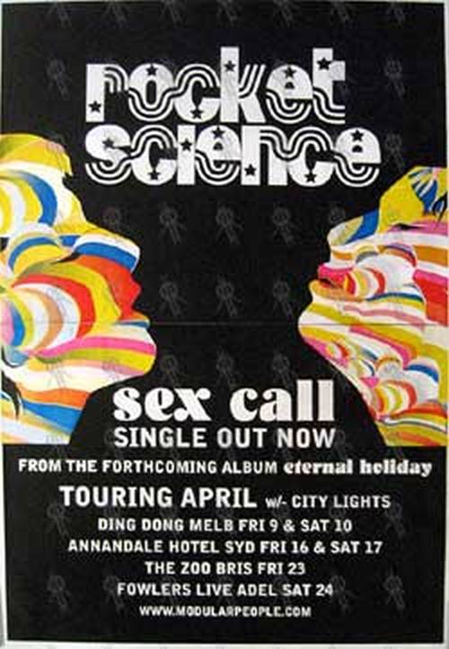 ROCKET SCIENCE - &#39;Sex Call&#39; Single And Tour Poster - 1