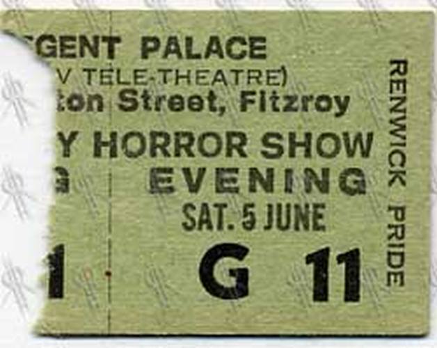 ROCKY HORROR PICTURE SHOW-- THE - Original Screening Ticket Stub - 1